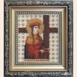 Набор для вышивания бисером ЧАРИВНА МИТЬ "Икона святой равноапостольной царицы Елены"